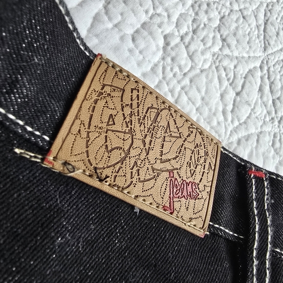 Exco Boys Vintage Y2K Embroidered Bulldog Jeans - Picture 7 of 16